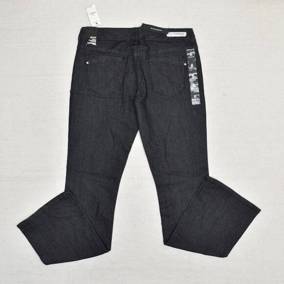 NEW Express Women Jeans Cotton Blue Size 6R Stella Bootcut Denim Zip Solid - Picture 1 of 8